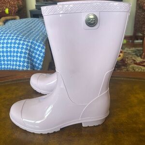 UGG Women's Purple Tall Rubber Rain Boots